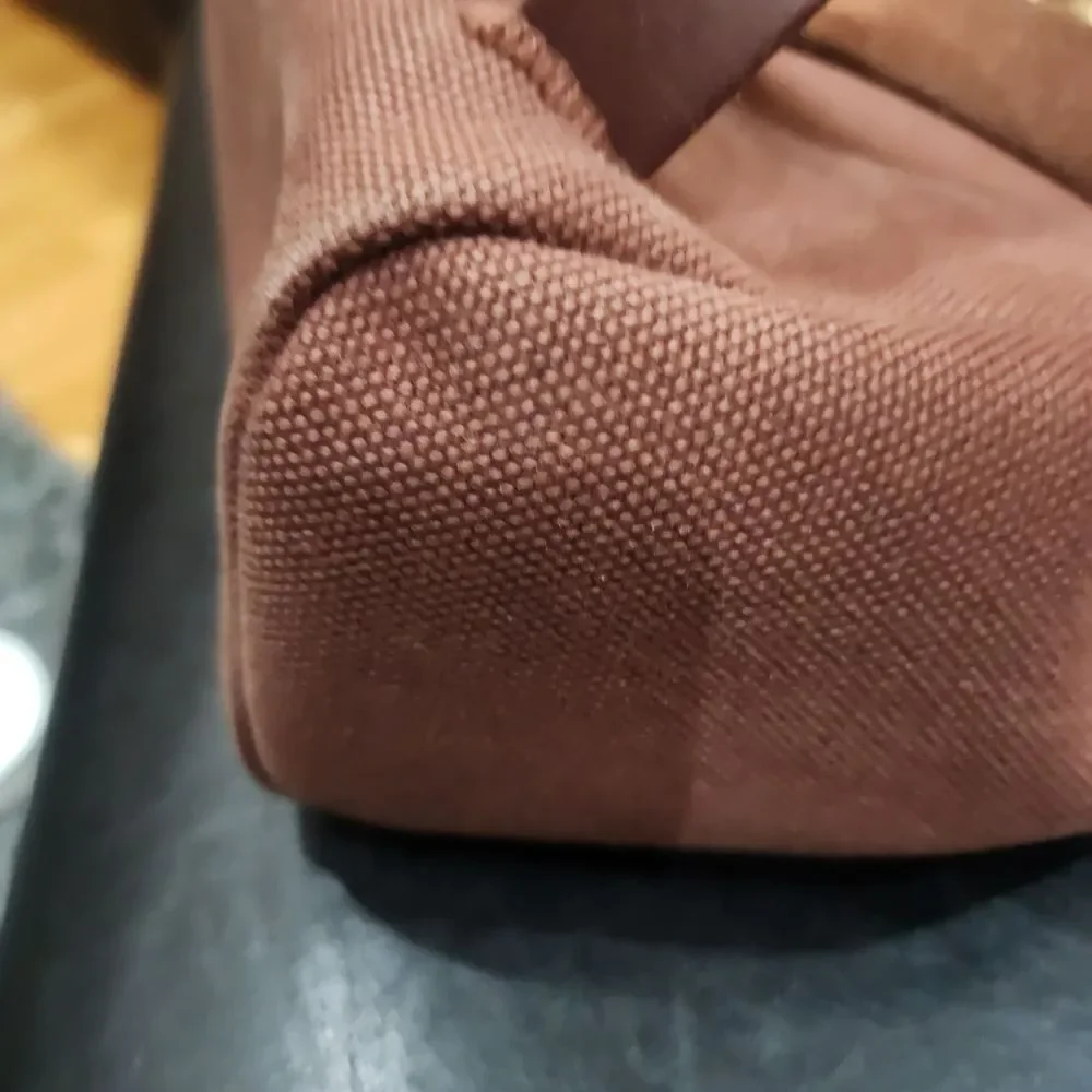 Hermes Herbag Backpack 2 Bags In 1 Brown Canvas And Leather Backpack/Handbag